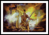 Justice is Divine - Return of the Titan Libra - Framed Print