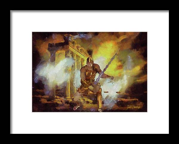 Justice is Divine - Return of the Titan Libra - Framed Print