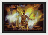 Justice is Divine - Return of the Titan Libra - Framed Print