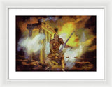 Justice is Divine - Return of the Titan Libra - Framed Print