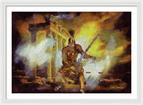 Justice is Divine - Return of the Titan Libra - Framed Print