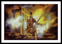 Justice is Divine - Return of the Titan Libra - Framed Print