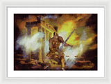 Justice is Divine - Return of the Titan Libra - Framed Print