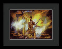 Justice is Divine - Return of the Titan Libra - Framed Print