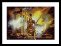 Justice is Divine - Return of the Titan Libra - Framed Print