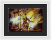 Justice is Divine - Return of the Titan Libra - Framed Print