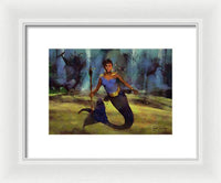 Queen Eleuthera - The Telepathic Summons from Mami Wata - Framed Print