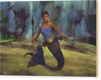 Queen Eleuthera - The Telepathic Summons from Mami Wata - Wood Print