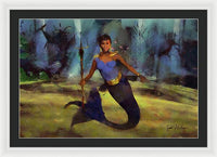 Queen Eleuthera - The Telepathic Summons from Mami Wata - Framed Print