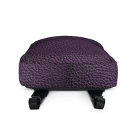 Backpack - Purple Omega Psi Phi Fraternity Debossed Emblem Design