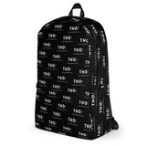 Backpack - Black & White Logo Pattern Design